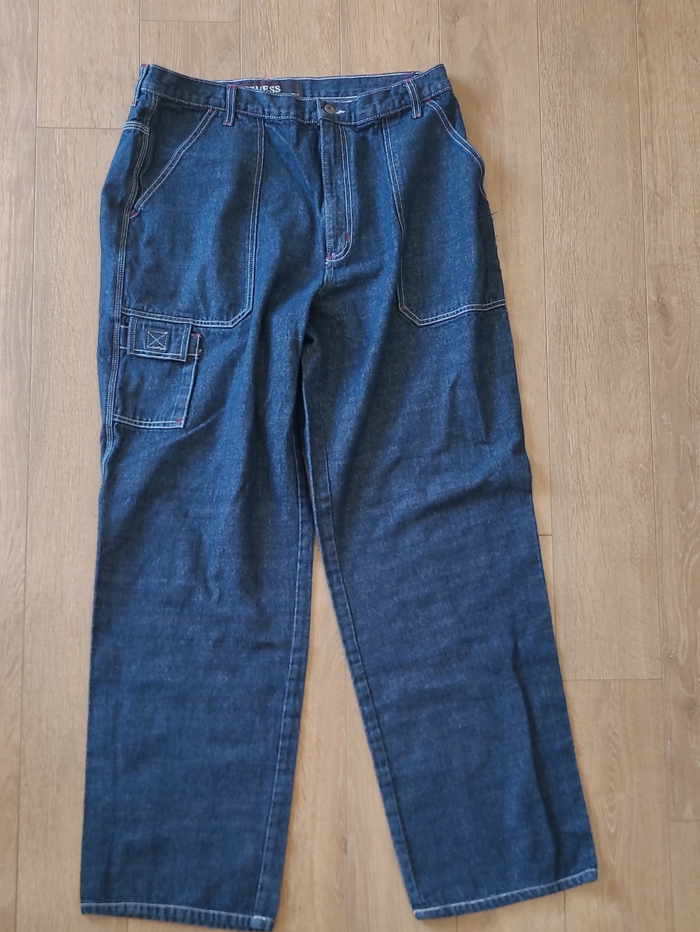 Vintage 1990s GUESS Baggy Carpenter Denim Jeans